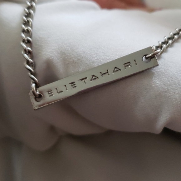 Elie Tahari Jill Faux Fur Striped Sleeveless Long - Picture 9 of 10